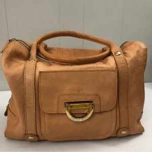 PAOLO MASI Genuine Leather Large Satchel